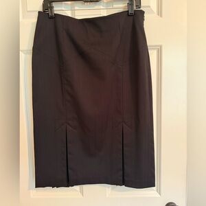 Victoria's Secret Black Pencil Skirt w black pinstripe